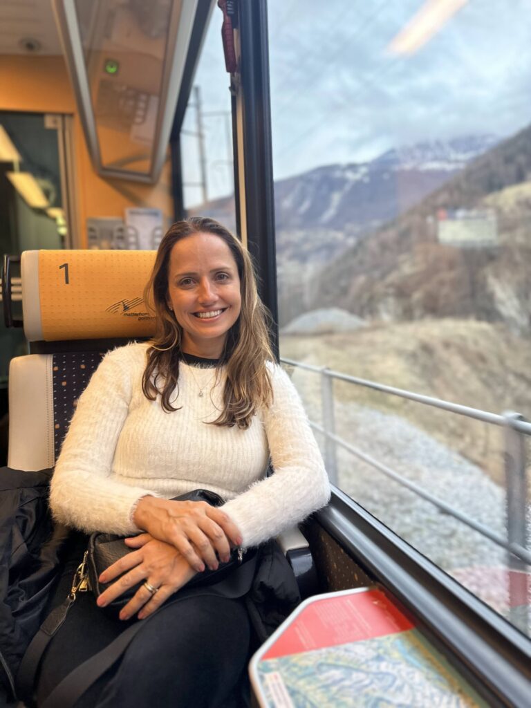 Trem a caminho de Zermatt I Foto: Andréa Reis